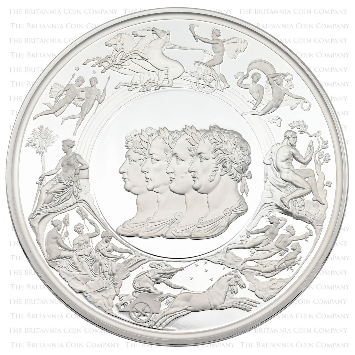 2015 Waterloo Medal Silver Replica : Pistrucci