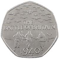 2015 Battle Of Britain Anniversary Circulated Fifty Pence Coin Thumbnail