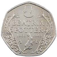 2016 Beatrix Potter 150th Anniversary Circulated Fifty Pence Coin Thumbnail
