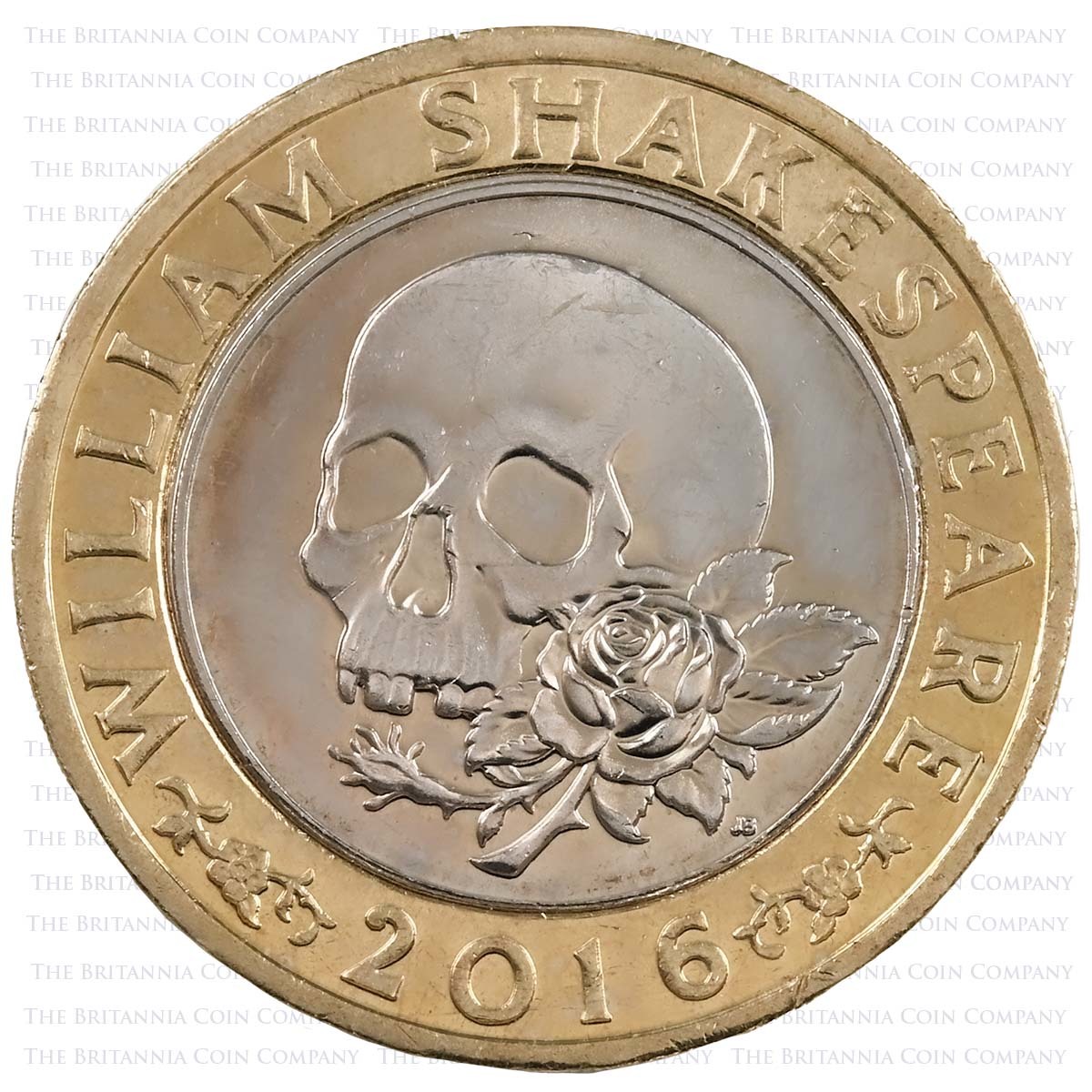 2016 William Shakespeare's Tragedies Circulated Two Pound Coin Reverse