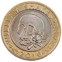 2016 William Shakespeare's Tragedies Circulated Two Pound Coin Thumbnail