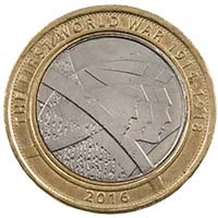 2016 British Army First World War Circulated Two Pound Coin Thumbnail