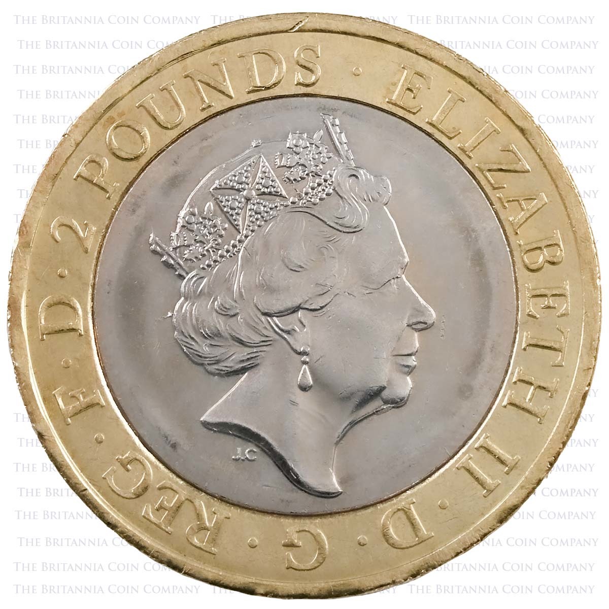 2016 William Shakespeare's Histories Circulated Two Pound Coin Obverse