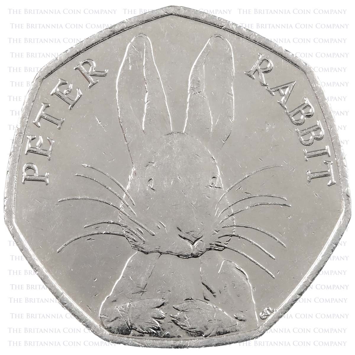 2016 Beatrix Potter Peter Rabbit Circulated Fifty Pence Coin Reverse
