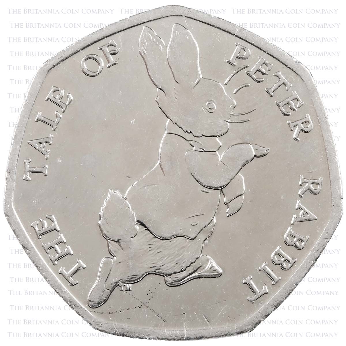 2017 Beatrix Potter Peter Rabbit Circulated Fifty Pence Coin Reverse