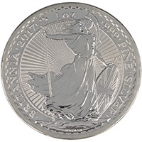2017 Britannia One Ounce Silver Year Of The Rooster Edge Bullion Coin Thumbnail