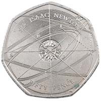 2017 Innovation In Science Sir Isaac Newton Circulated Fifty Pence Coin Thumbnail
