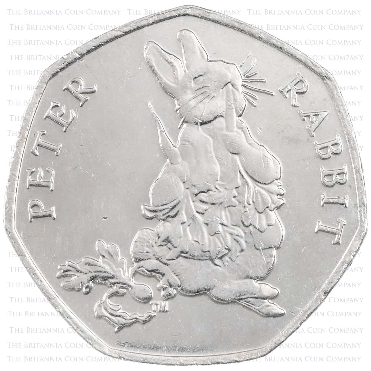 2018 Beatrix Potter Peter Rabbit Circulated Fifty Pence Coin Reverse