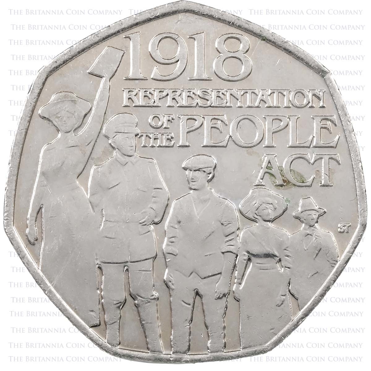 2018 Representation Of The People Act Circulated Fifty Pence Coin Reverse