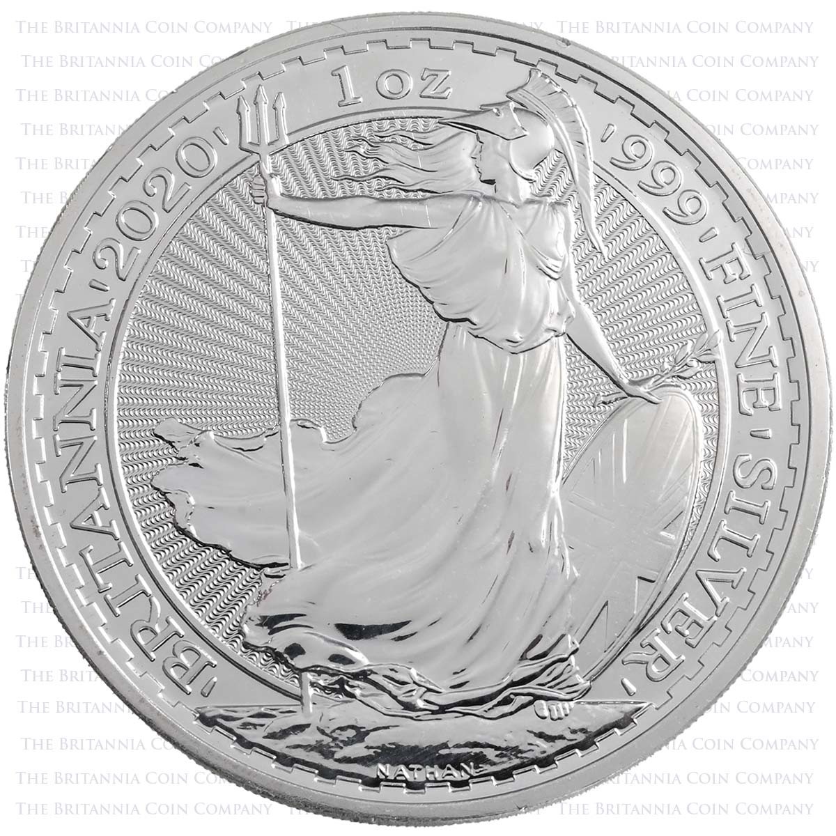 2019 Britannia One Ounce Silver Bullion Coin Obverse