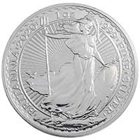 2019 Britannia One Ounce Silver Bullion Coin Thumbnail