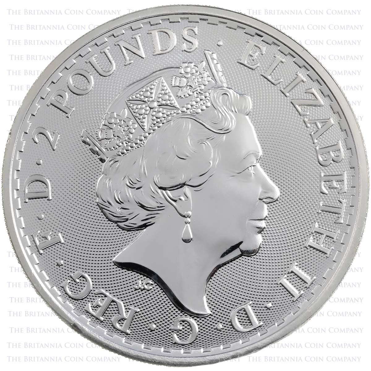 2019 Britannia One Ounce Silver Bullion Coin Obverse