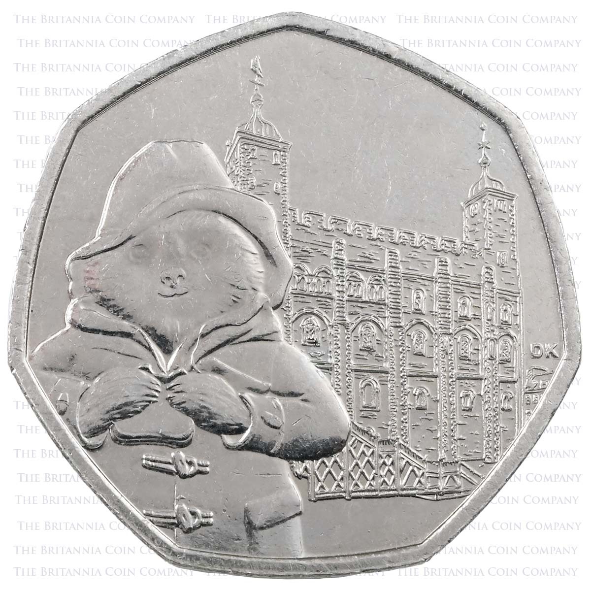 2019 Paddington Bear At The Tower Of London Circulated Fifty Pence Coin Reverse