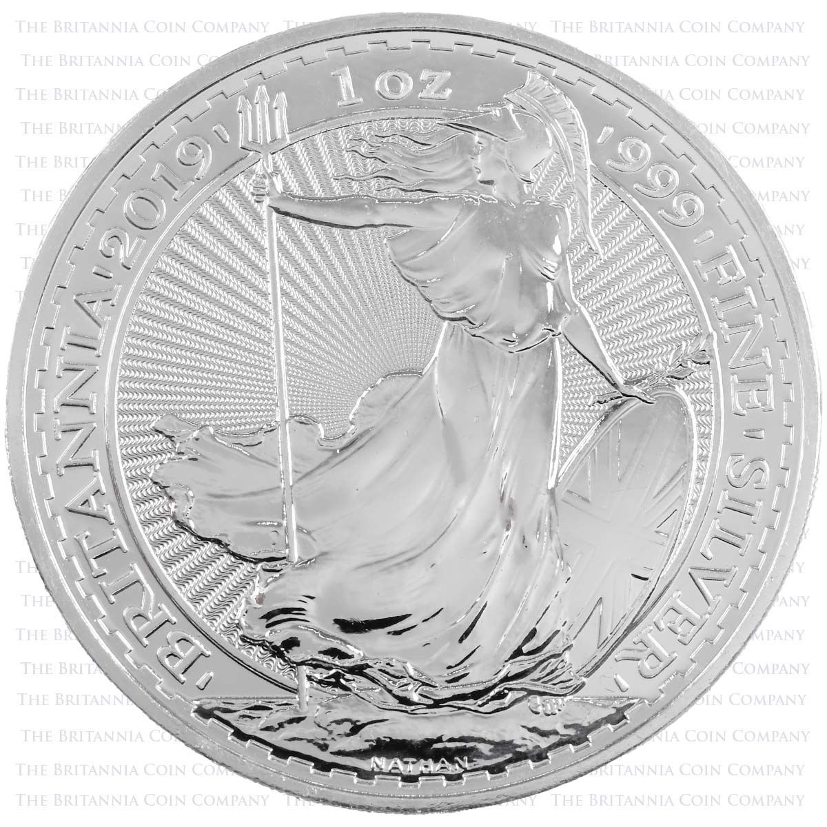 2020 Britannia One Ounce Silver Bullion Coin Obverse