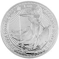 2020 Britannia One Ounce Silver Bullion Coin Thumbnail