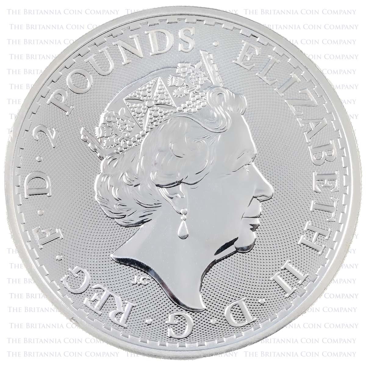 2020 Britannia One Ounce Silver Bullion Coin Obverse