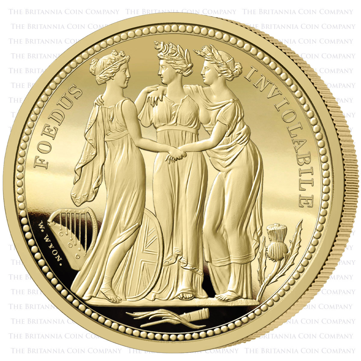 2020 Alderney Three Graces Gold Proof Three Coin Set