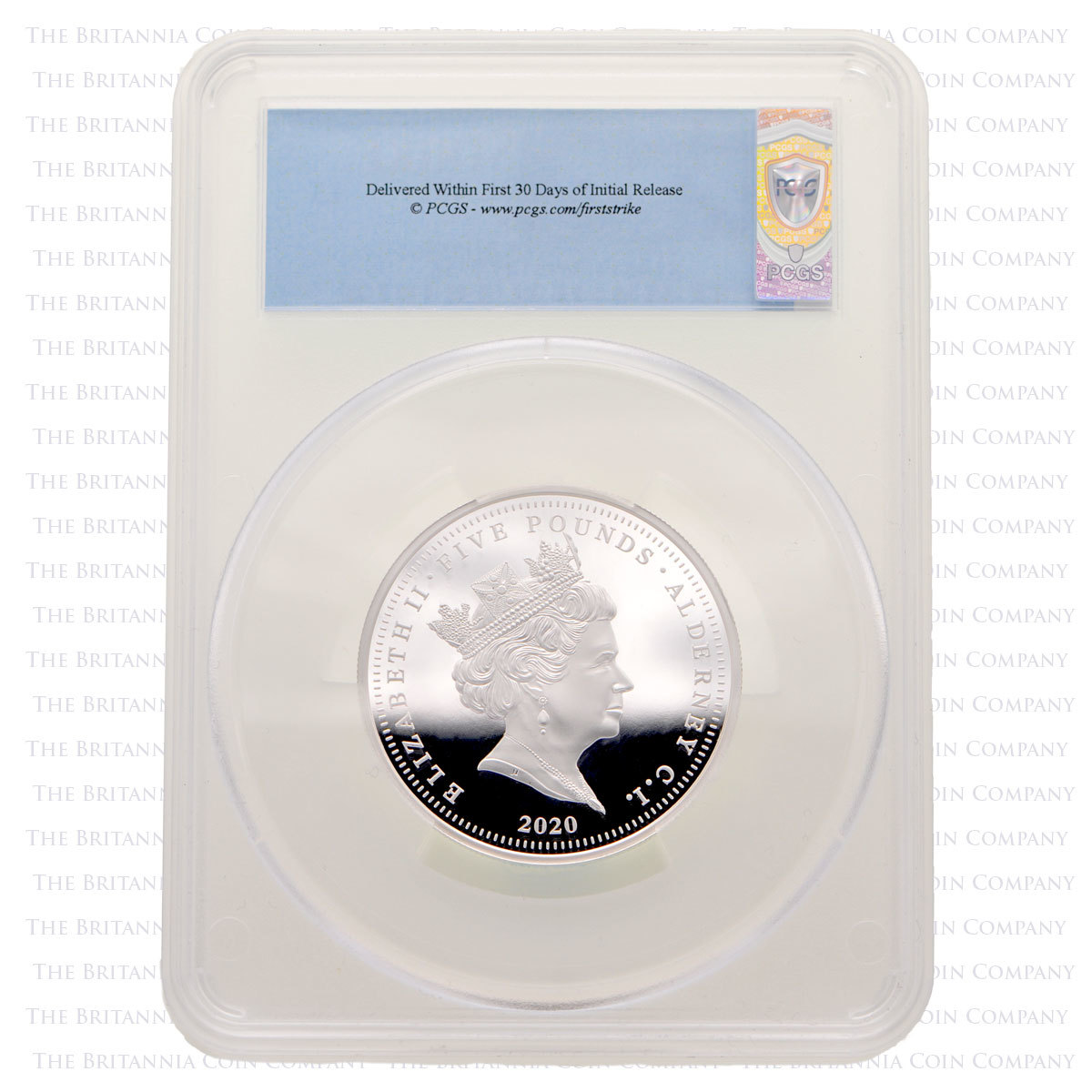 Obverse of the Alderney Three Graces Silver Proof