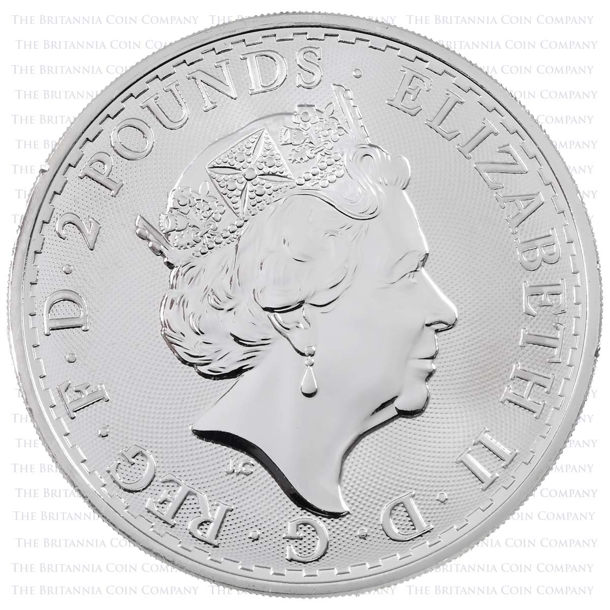 2021 Britannia One Ounce Silver Bullion Coin Obverse