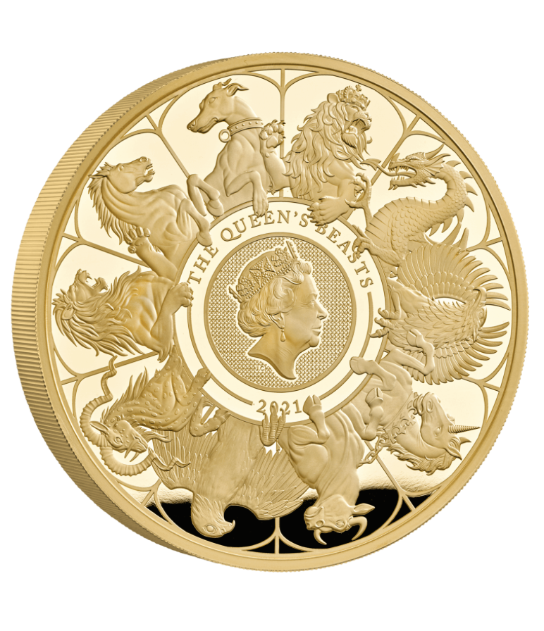 The Queen's Beasts Completer Coin : 2021 One Kilo Gold Proof - Proof ...
