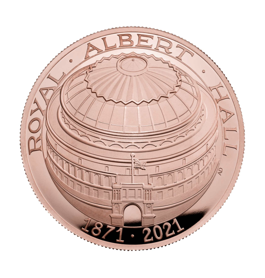2021-Royal-Albert-Hall-Gold-Proof-Five-Pounds-Domed-1