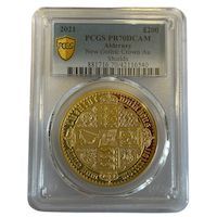 2021 Alderney New Gothic Crown Cruciform Shields Two Ounce Gold Proof Coin PCGS Graded PR70DCAM Thumbnail