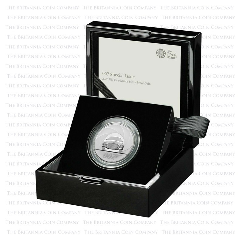 2021 James Bond 007 Special Issue 10 Ounce Silver Proof Boxed