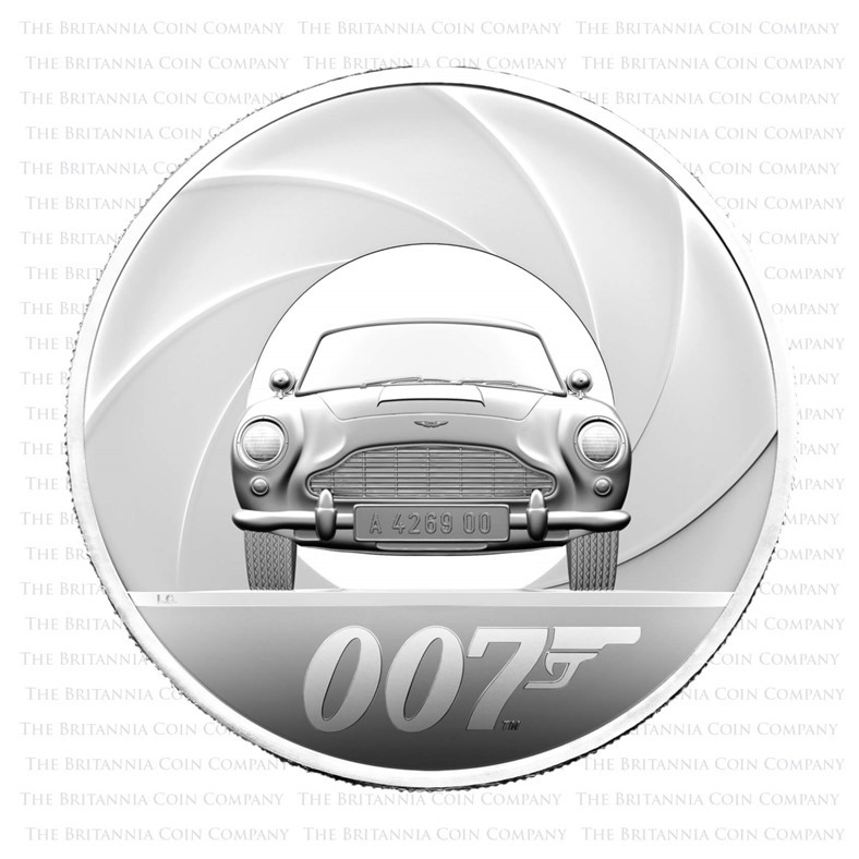 2021 James Bond 007 Special Issue 10 Ounce Silver Proof Reverse