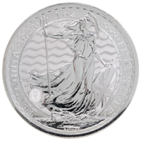 UKBSB231C 2023 Britannia One Ounce Silver Bullion Coin Queen Elizabeth II Thumbnail