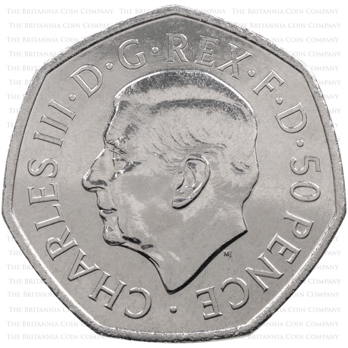 2022 Queen Elizabeth II Memorial Circulated Fifty Pence Coin Obverse