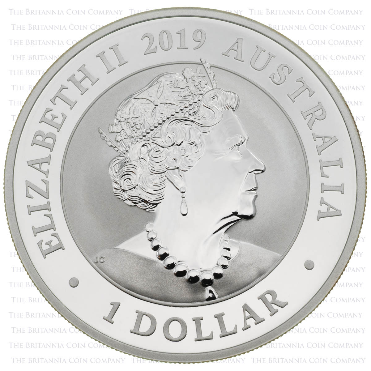 PM19S1S 2019 Australian Silver Swan One Ounce Perth Mint Bullion Coin obverse image