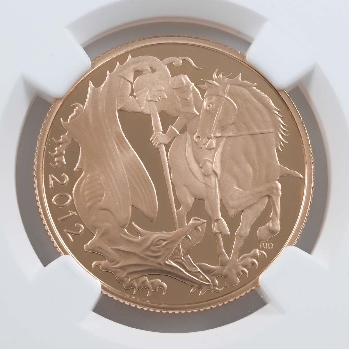2012 Gold Proof Double Sovereign PF 70 Ultra Cameo Reverse