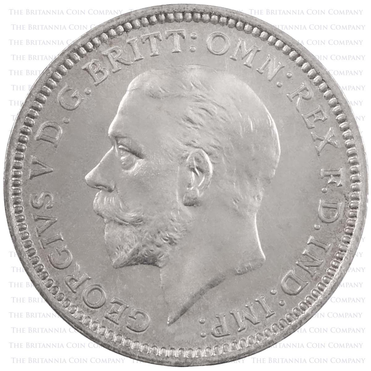 1927 Proof Threepence George V Silver Coin Obverse