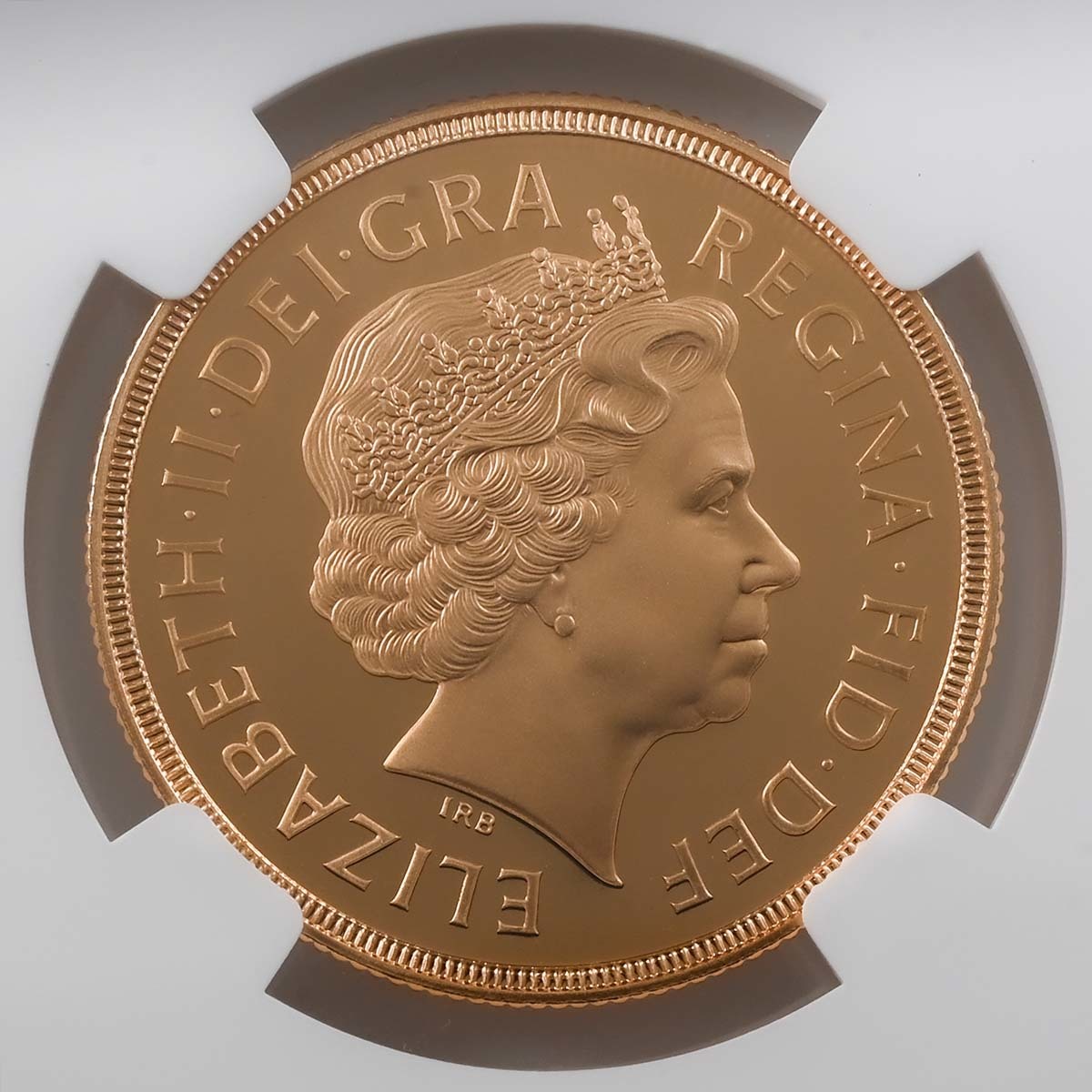 2002 Elizabeth II Gold Proof £2 Double Sovereign PF 70 Ultra Cameo Obverse