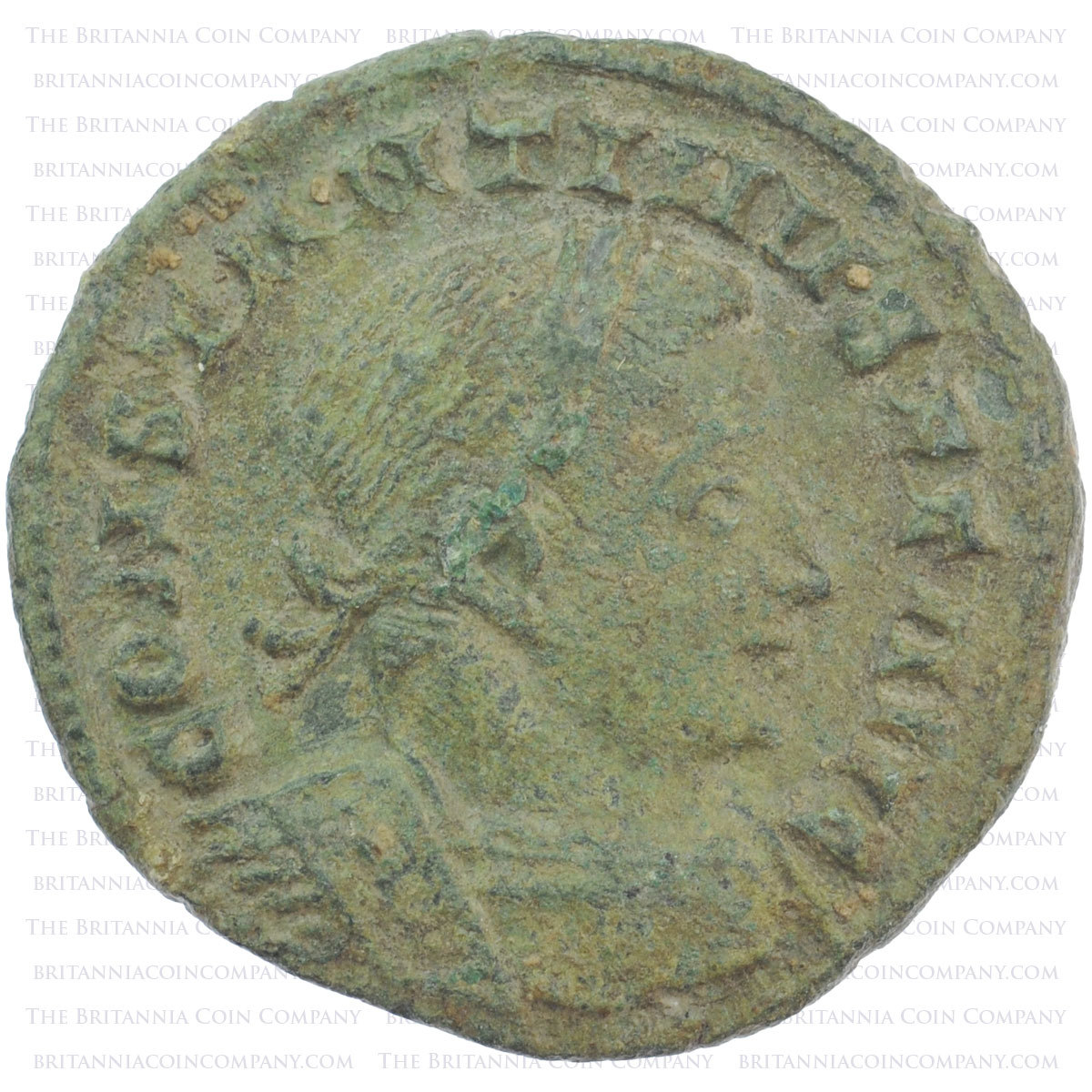 AD 307-337 Constantine I (The Great) AE Follis London mint Obverse