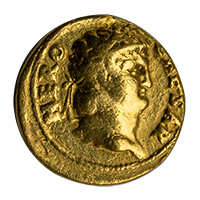 AD 64-65 Nero Aureus Germanicus Obverse Thumbnail