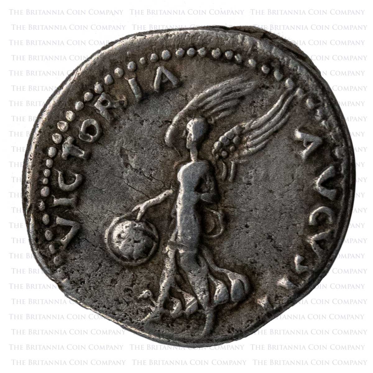 AD 69 Vitellius Silver Denarius Victory Reverse