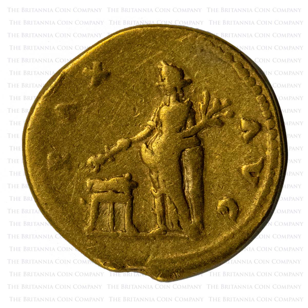 AD 79-81 Titus Aureus PAX AVG Reverse