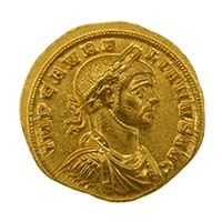 270-275 AD Aurelian Gold Aureus Mars Ticinum Thumbnail