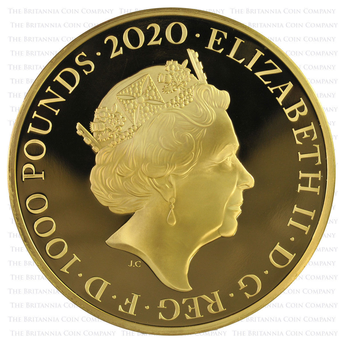 2020 Music Legends David Bowie 1 Kilo Gold Proof Certificate #1 Obverse
