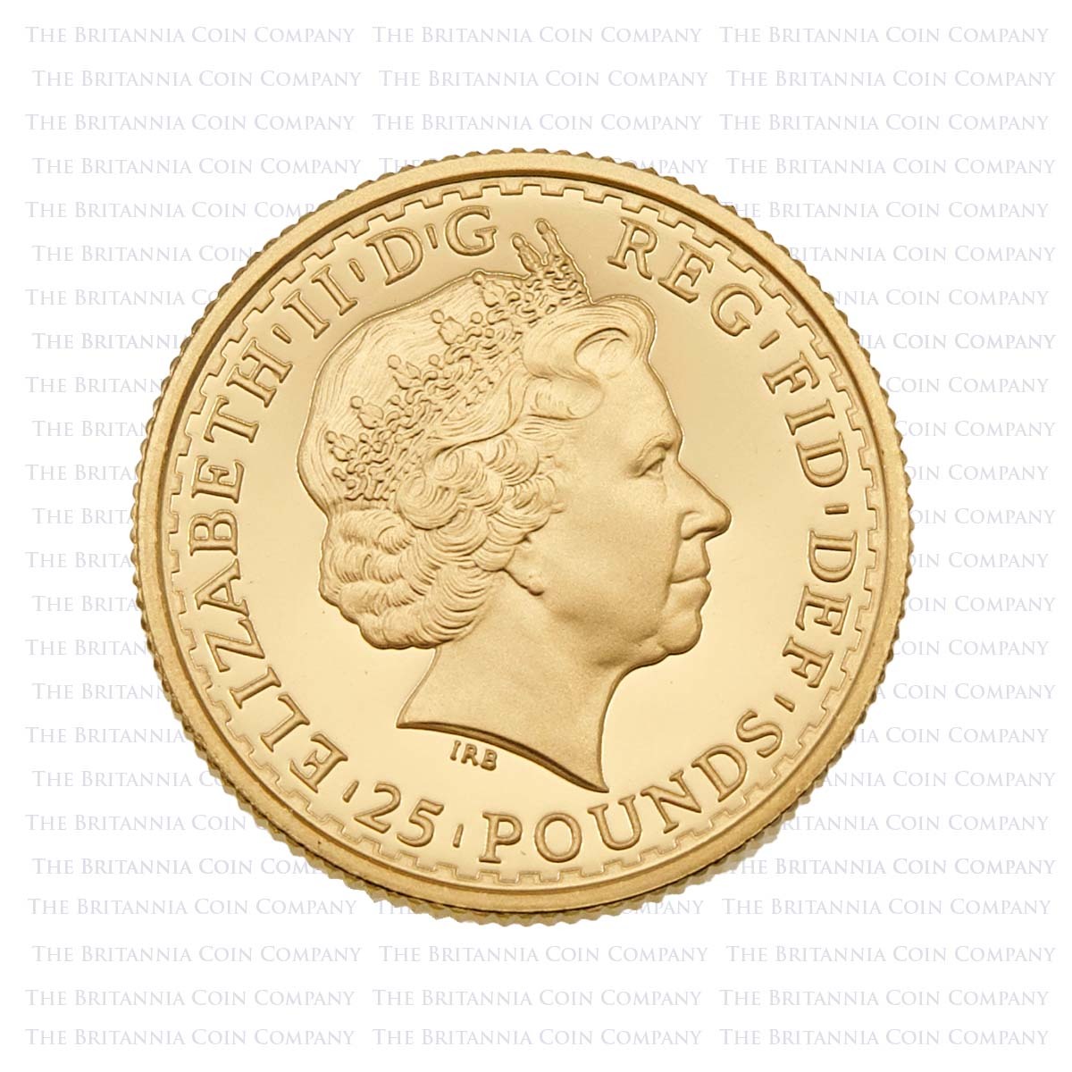 1999 Britannia Quarter Ounce £25 Gold Proof Obverse