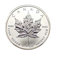 1 Ounce Canadian Silver Maple Leaf Best Value VAT Free Obverse Thumbnail