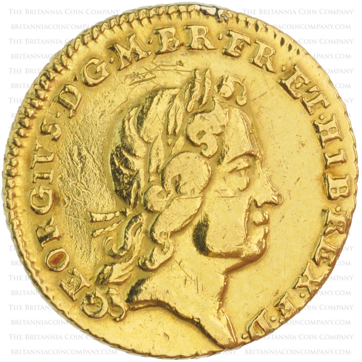 1718 George I Gold Quarter Guinea