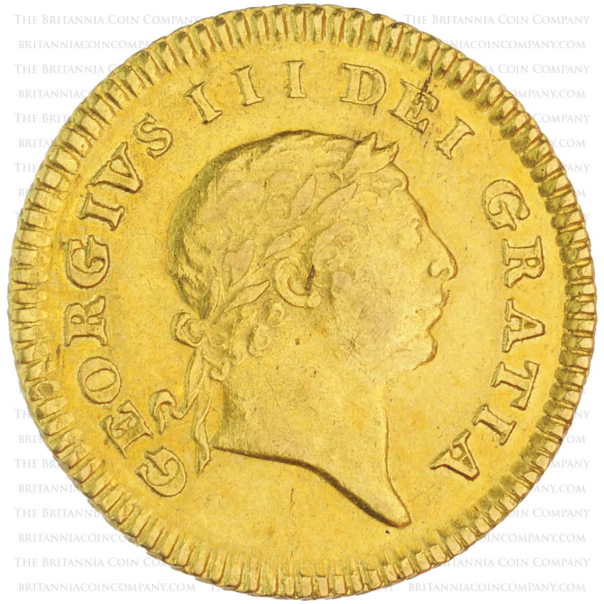 1804 George III Gold Third Guinea Obverse