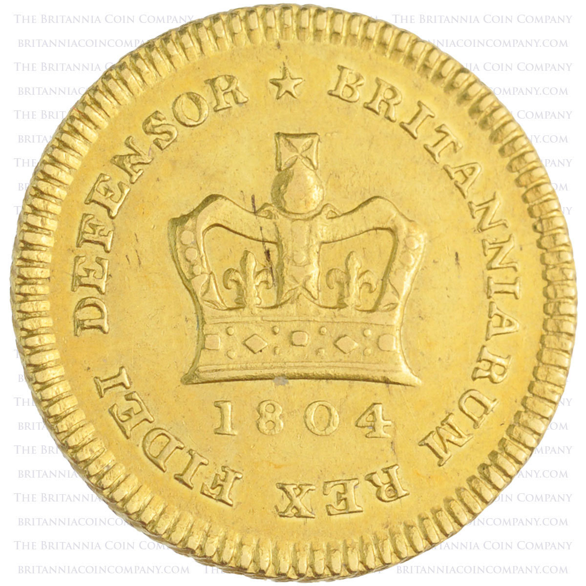1804 George III Gold Third Guinea Reverse