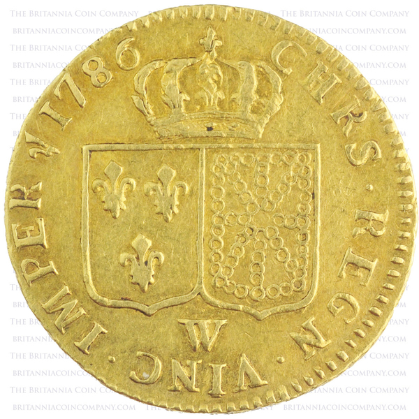 1786 FRANCE Gold Louis D’or : Lille mint