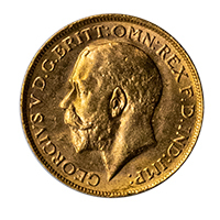 1920 George V Gold Full Sovereign Perth Obverse Thumbnail