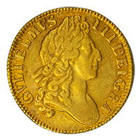 1701 William III Gold Full Guinea Obverse Thumbnail