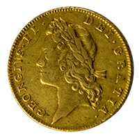 1731 George II Full Gold Guinea Fifth Bust Thumbnail