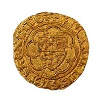 1377-1399 Richard II Gold Quarter Noble Rare Ib/IIIa Mule Thumbnail